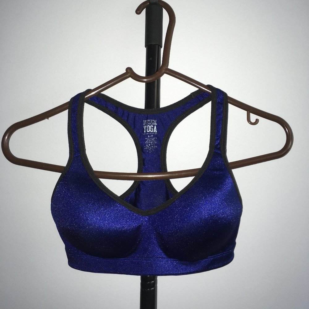 PINK Victoria's Secret Yoga Sports Bra (BLUE)